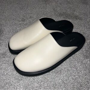 The Row mules cream and black size 39.5